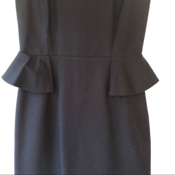 Kate Spade Black Peplum Sheath Dress Havana - Picture 5 of 8